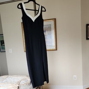 Donna Ricco Petite Black Cocktail Dress